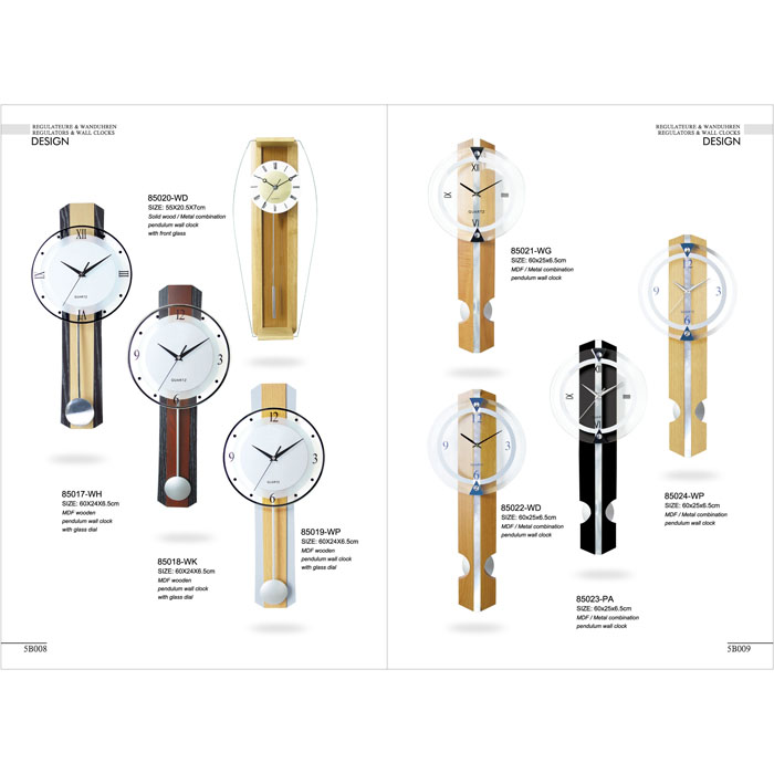 Pendulum wall clock 8-9