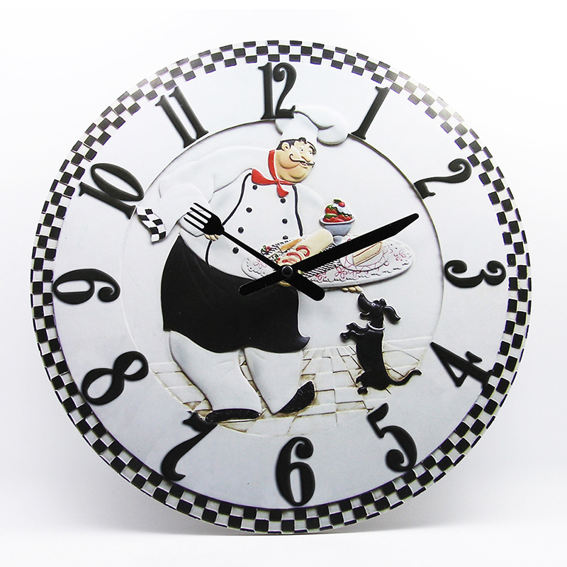 Wooden wall clock 17004